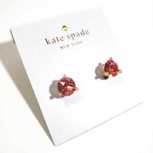 NWT Kate Spade Rise and Shine Stud Earrings Pink and Gold Tone